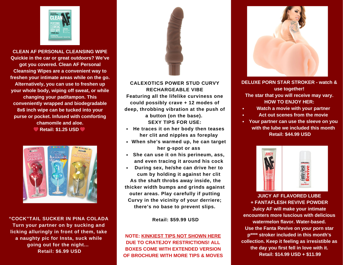 7 Items - Sexy, Juicy & Clean AF + Thick & Tasty ($141.19 Value!)