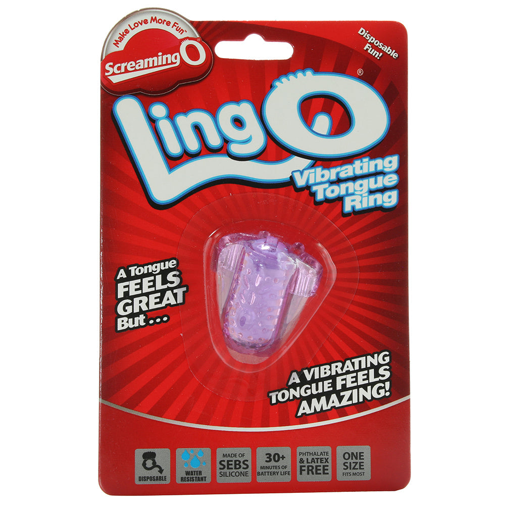 LingO Vibrating Tongue Ring in Purple